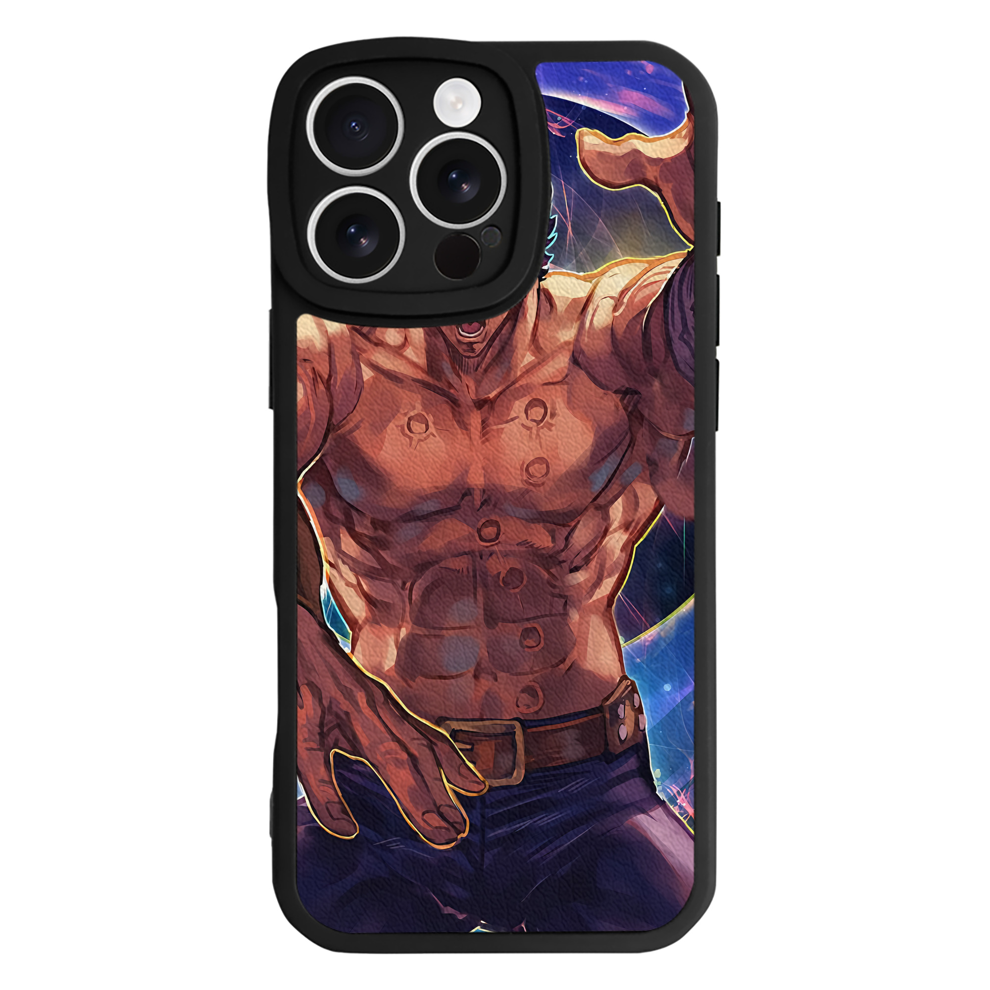 （画像用） 北斗の拳 Fist of the North Star 【iPhone 16シリーズ対応】シリコンスマホケース（レザー調） 材質：シリコン